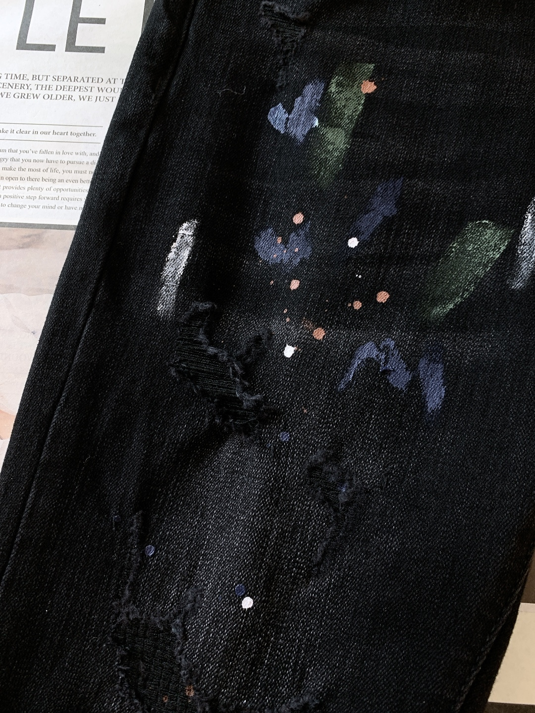 DSQUARED2 D二次方 2025FW秋冬新品 破洞泼墨工艺休闲牛仔裤👖，独爱这一条，弹力加倍的牛仔