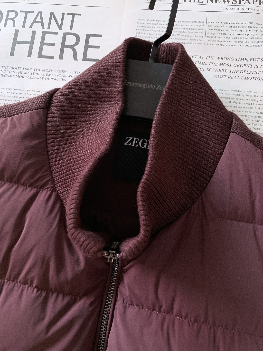 Ermenegildo Zegna 杰尼亚 2025FW秋冬新品休闲羽绒马甲，秋冬叠穿的“隐形王者”。•