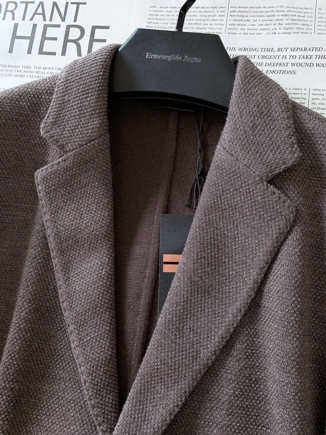 Ermenegildo Zegna 杰尼亚 2025FW秋冬新品 羊毛西装外套面料成份 :57羊毛、31