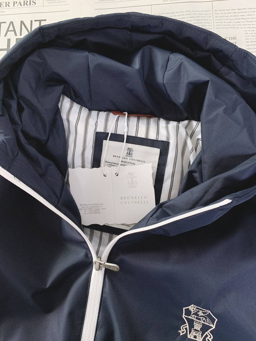 Brunello Cucinelli 布鲁奈罗.库奇内利 2025FW秋冬新品BC男士连帽羽绒服，低调奢