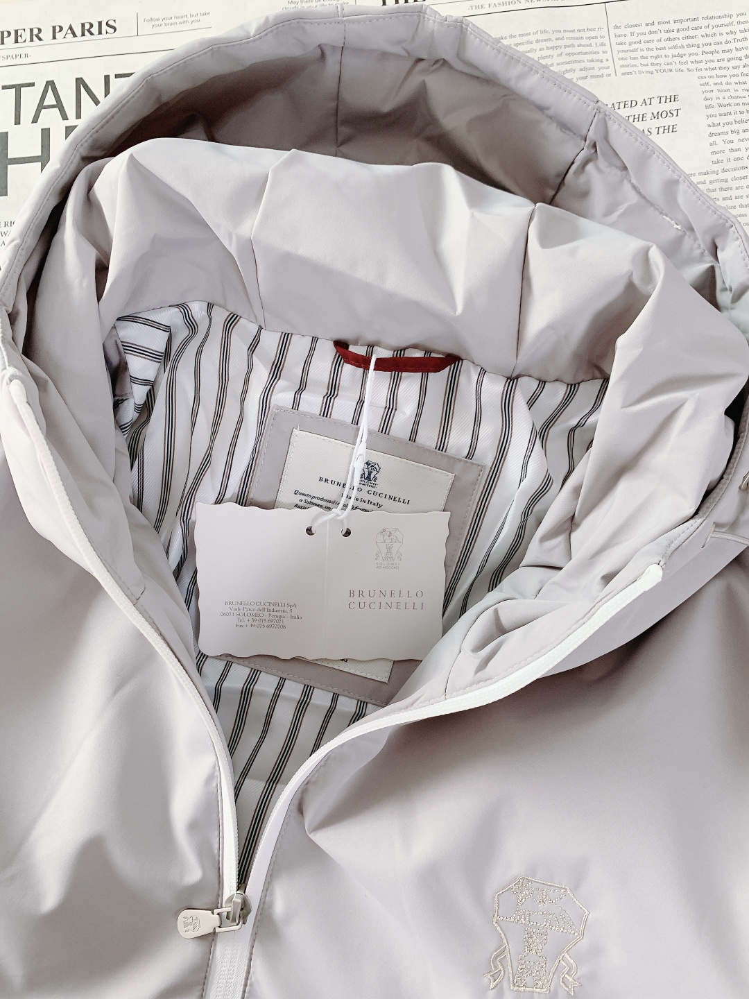 Brunello Cucinelli 布鲁奈罗.库奇内利 2025FW秋冬新品BC男士连帽羽绒服，低调奢