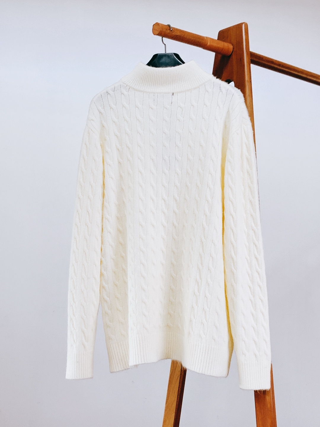 RalP🆕h Lauren 拉夫劳伦 2025FW秋冬新品 半拉链立领小马刺绣绞花编织针织衫毛衣 男女同