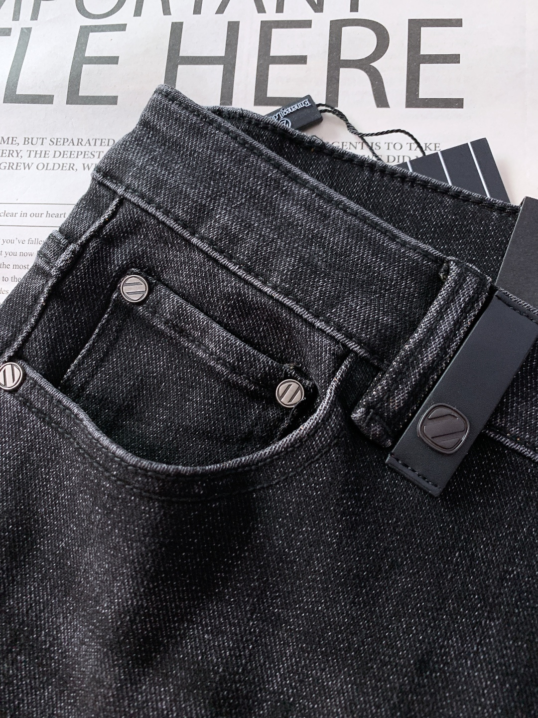 Ermenegildo Zegna 杰尼亚 2025FW秋冬新品 高级时装感 进口牛仔面料 , 洗水牛仔