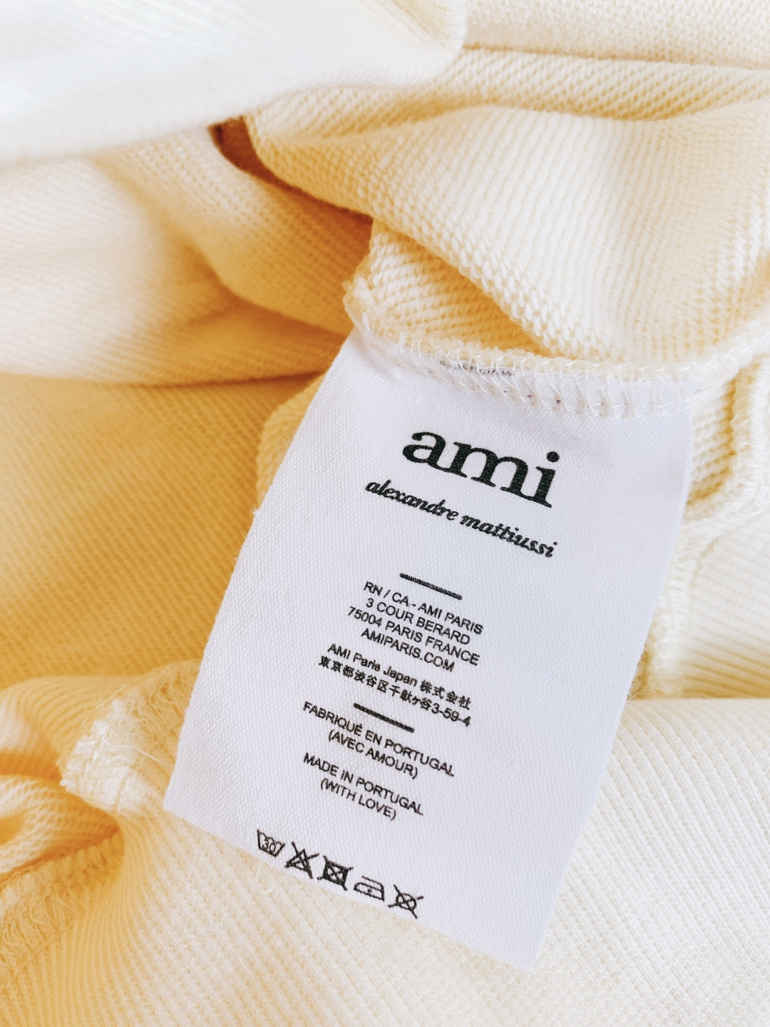 Ami Alexandre Mattiussi Ami de Coeur半拉链爱心刺绣卫衣，细节实拍，爱