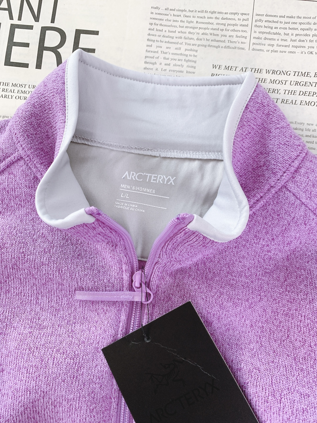 ARCTERYX 始祖鸟 秋冬COVERT玛卡龙配色刺绣版本系列立领开衫轻量抓绒外套，针织衫毛衣夹克外套