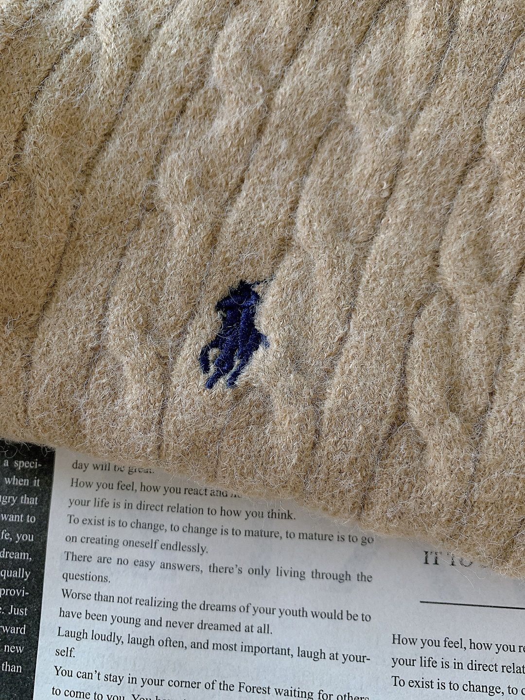 RalP🆕h Lauren 拉夫劳伦 2025FW秋冬新品 半拉链立领小马刺绣绞花编织针织衫毛衣 男女同