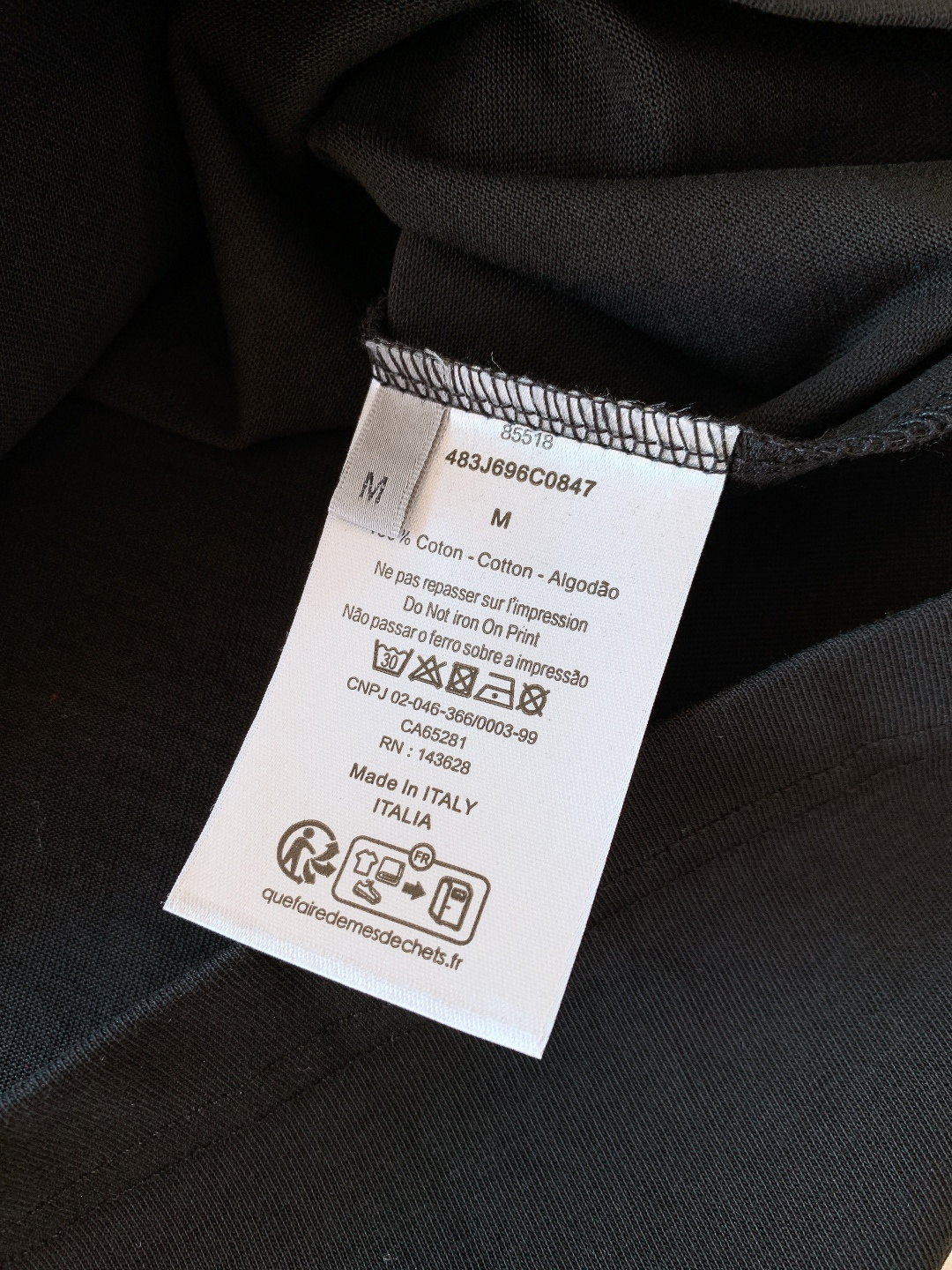 Dior Homme 迪奥·桀傲 2026SS早春新品四叶草刺绣纯棉T恤。🍀 经典黑白基底碰撞四叶草刺绣