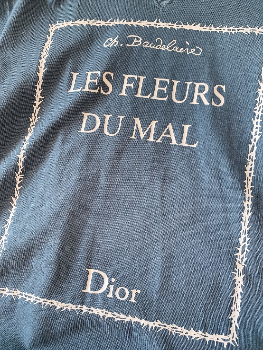 Dior Homme 迪奥·桀傲 2026SS早春新品新款《恶之花》灵感印花T恤｜文艺奢潮的艺术碰撞由J