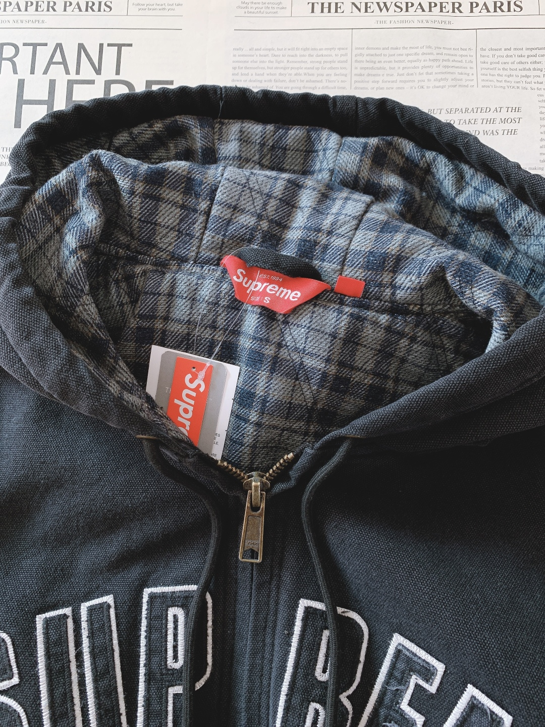 SuPreme 2025FW秋冬新品 WEEK1 Reflective Arc Hooded Work 