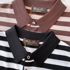 LoroPiana L.P SS早春新品条纹翻领Polo衫。意大利匠心织造的条纹Polo衫,以顶级面料与 LoroPiana L.P SS早春新品条纹翻领Polo衫。意大利匠心织造的条纹Polo衫,以顶级面料与