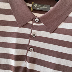 LoroPiana L.P SS早春新品条纹翻领Polo衫。意大利匠心织造的条纹Polo衫,以顶级面料与 LoroPiana L.P SS早春新品条纹翻领Polo衫。意大利匠心织造的条纹Polo衫,以顶级面料与