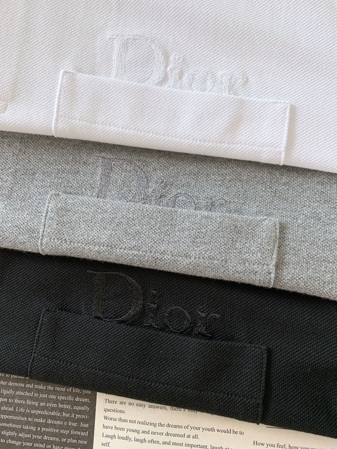 Dior Homme 迪奥·桀傲 2026SS早春新品 男士经典logo刺绣珠地棉Polo衫。采用进口高