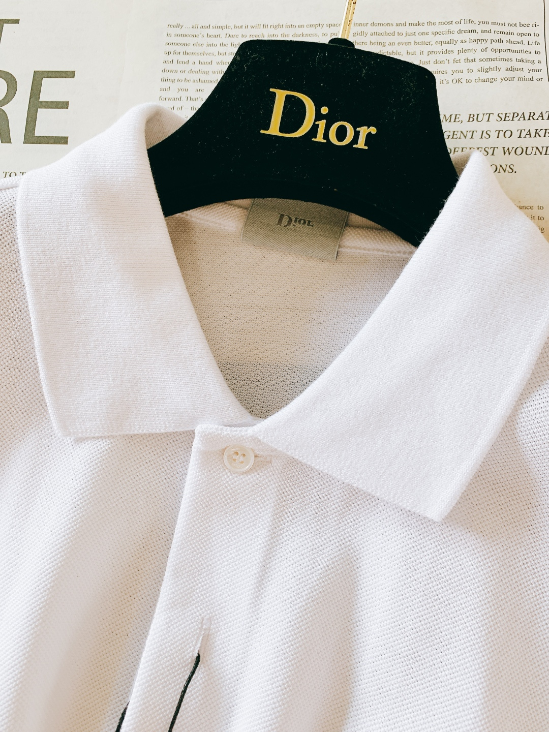 Dior Homme 迪奥·桀傲 2026SS早春新品 男士经典logo刺绣珠地棉Polo衫。采用进口高
