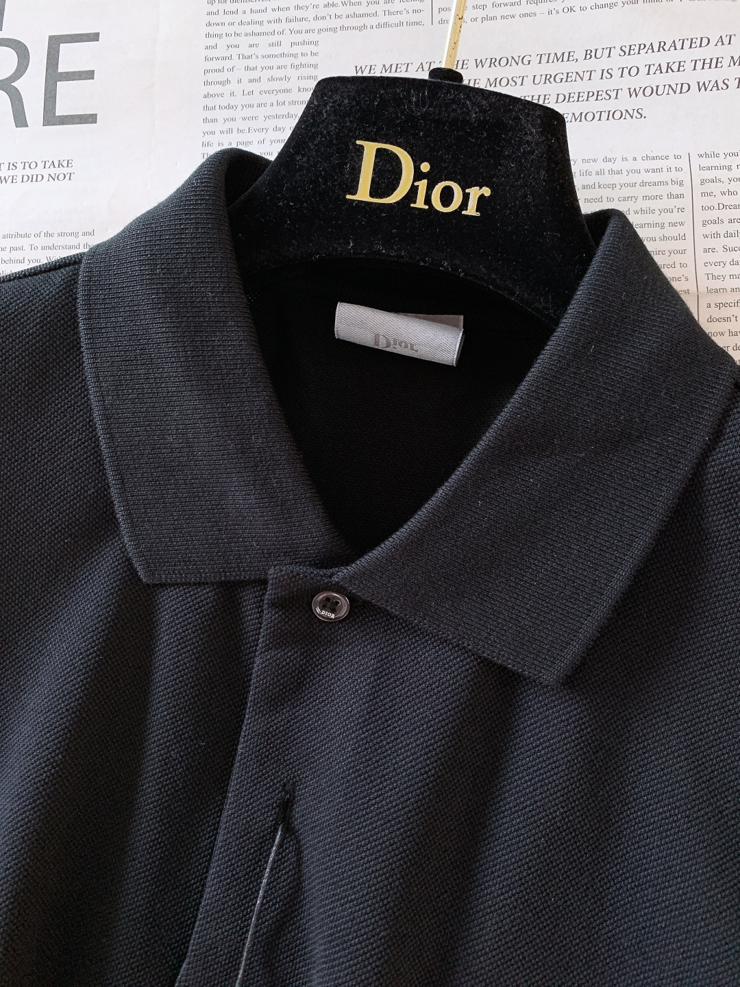Dior Homme 迪奥·桀傲 2026SS早春新品 男士经典logo刺绣珠地棉Polo衫。采用进口高