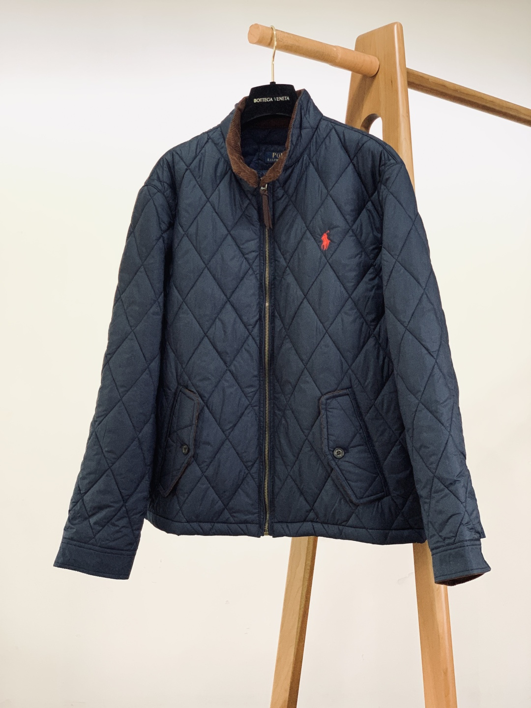 ⚠️🌾RalP🆕h Lauren 拉夫劳伦 菱形格纹立领老干部棉服外套男女同款英伦复古风 货号RL173