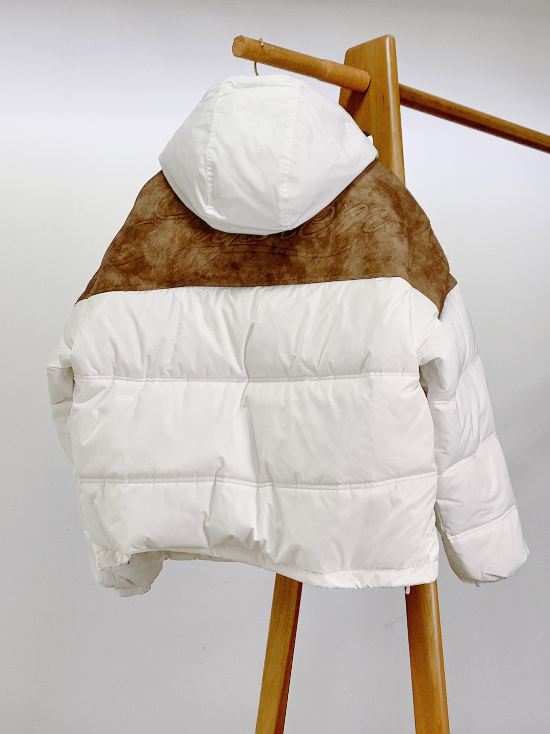 ⚠️🌾SuPreme 25FW LEATHER YOKE PUFFER JACKET皮革拼接拉链羽绒面包