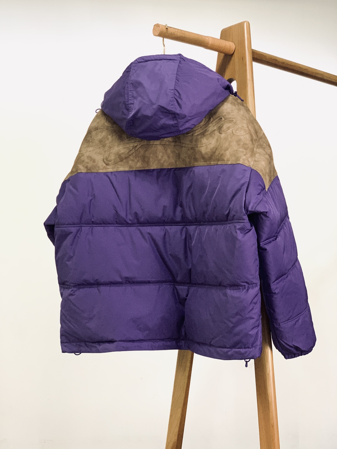 ⚠️🌾SuPreme 25FW LEATHER YOKE PUFFER JACKET皮革拼接拉链羽绒面包