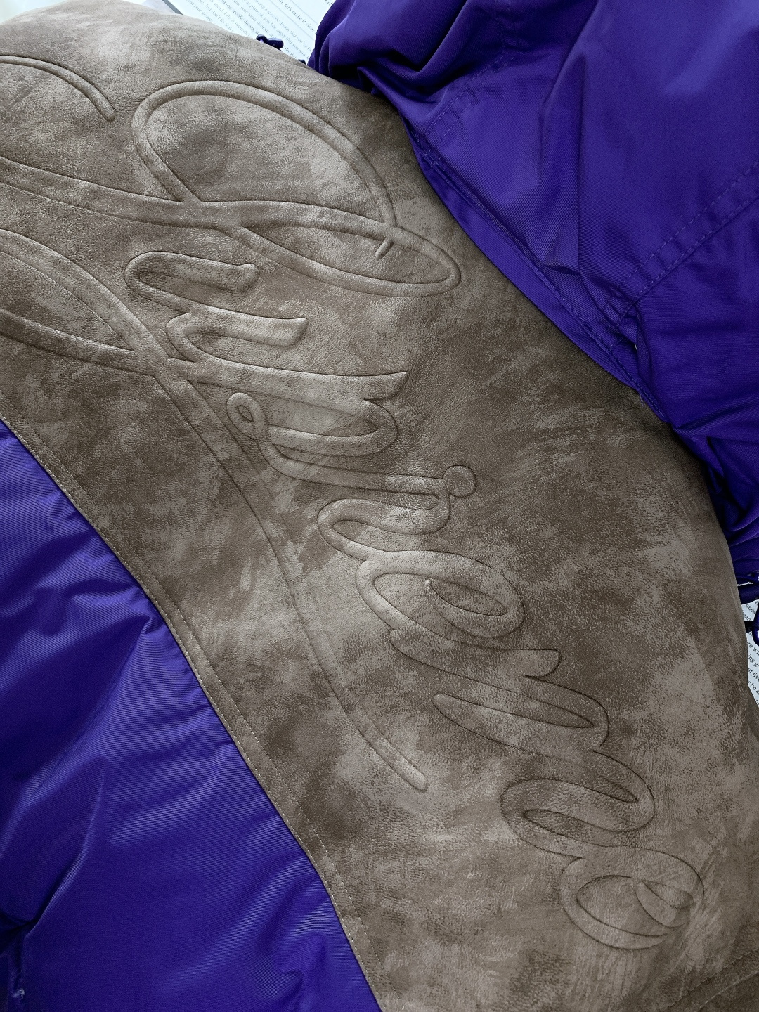 ⚠️🌾SuPreme 25FW LEATHER YOKE PUFFER JACKET皮革拼接拉链羽绒面包