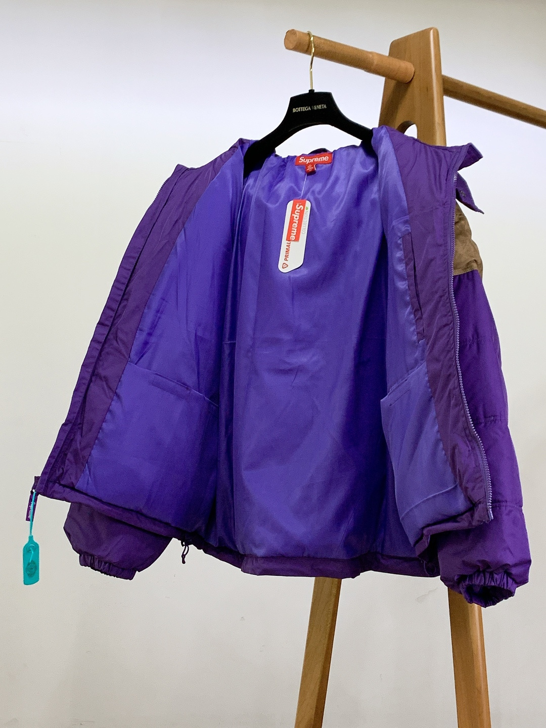 ⚠️🌾SuPreme 25FW LEATHER YOKE PUFFER JACKET皮革拼接拉链羽绒面包