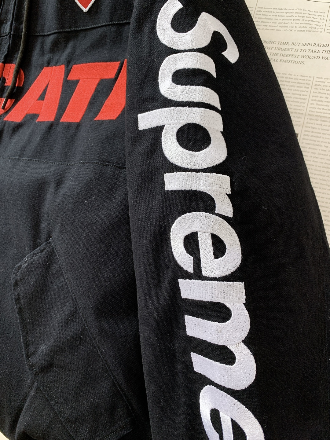 ⚠️🌾SUPREME x DUCATI/杜卡迪 联名款双口袋拉链连帽赛车机车服夹克外套尺码S-XL尺码：