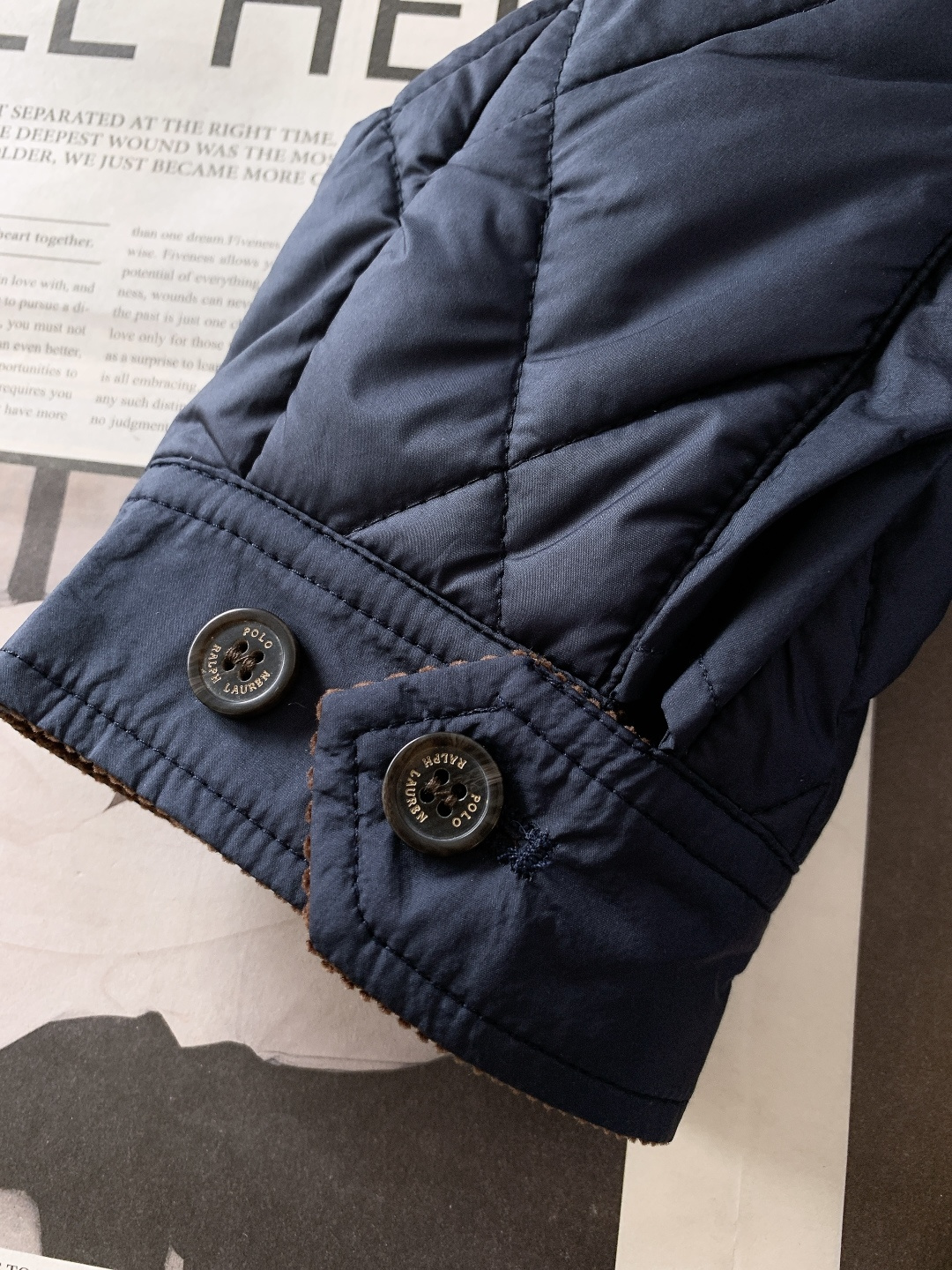 ⚠️🌾RalP🆕h Lauren 拉夫劳伦 菱形格纹立领老干部棉服外套男女同款英伦复古风 货号RL173