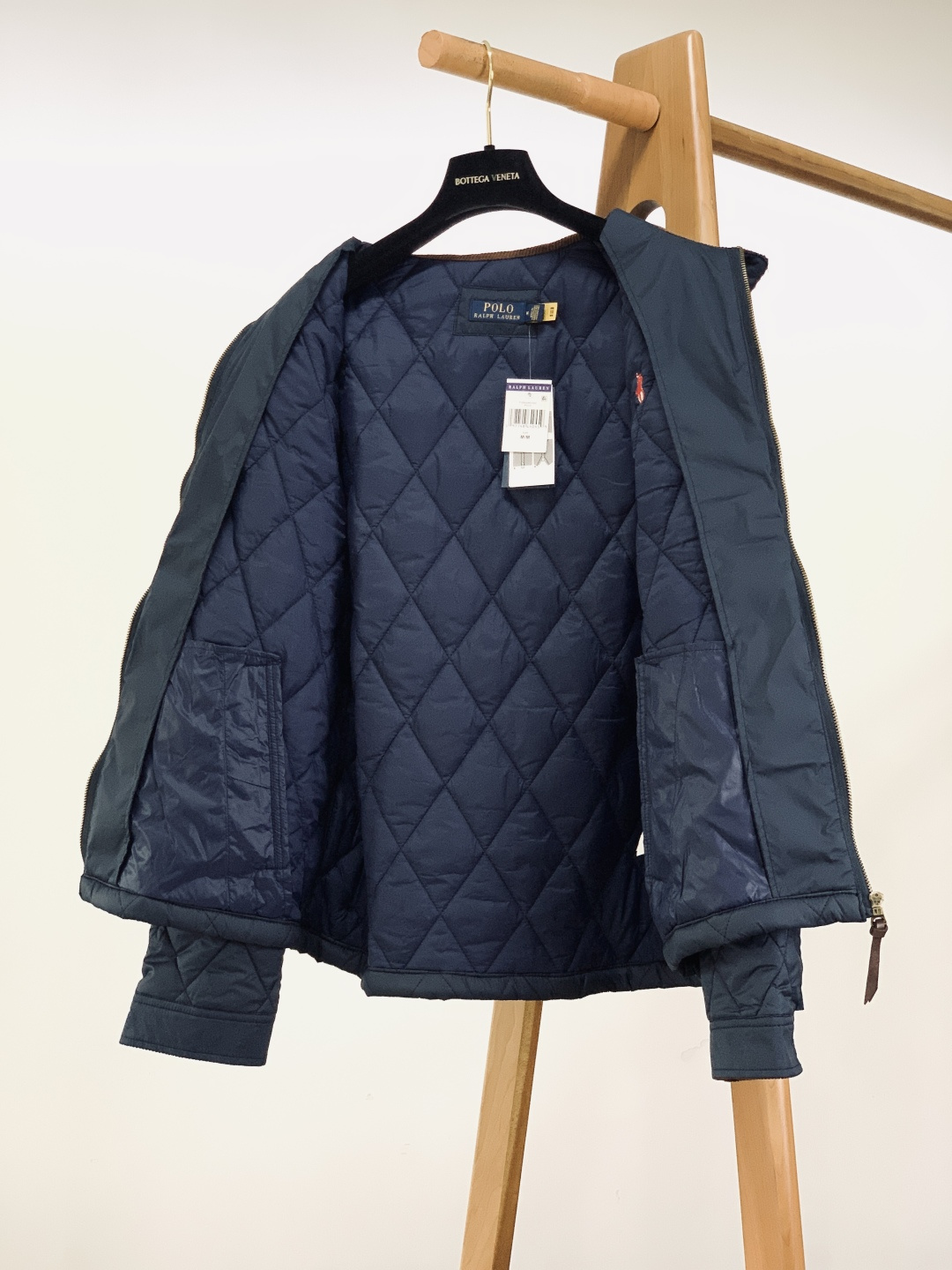 ⚠️🌾RalP🆕h Lauren 拉夫劳伦 菱形格纹立领老干部棉服外套男女同款英伦复古风 货号RL173