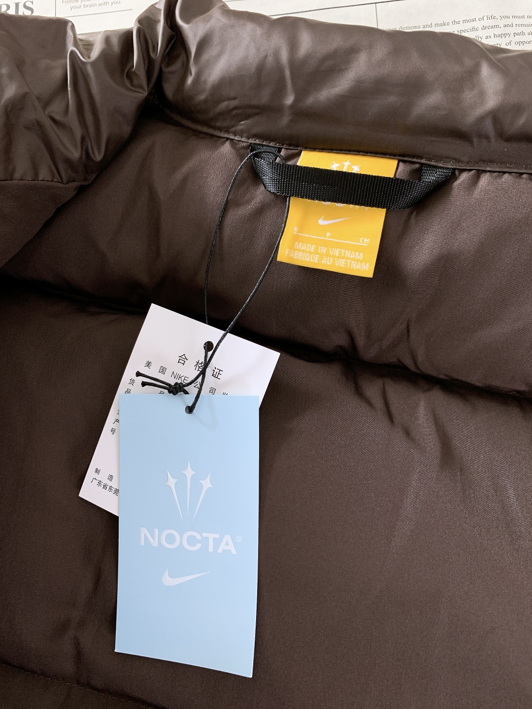 ⚠️🌾Nike x Drake Nocta系列联名立领公鸭羽绒服，王一博同款，充绒达460克 ，定制YK
