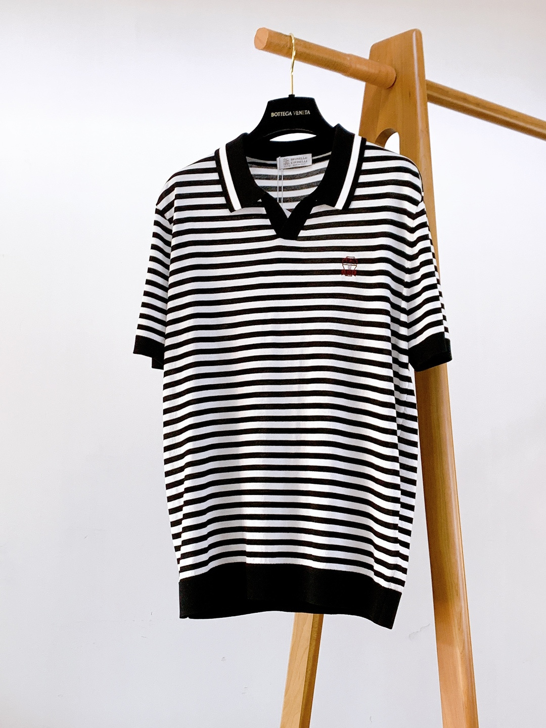 Brunello Cucinelli 布鲁奈罗.库奇内利 2026SS春夏新品复古条纹翻领T恤👔轻奢质感