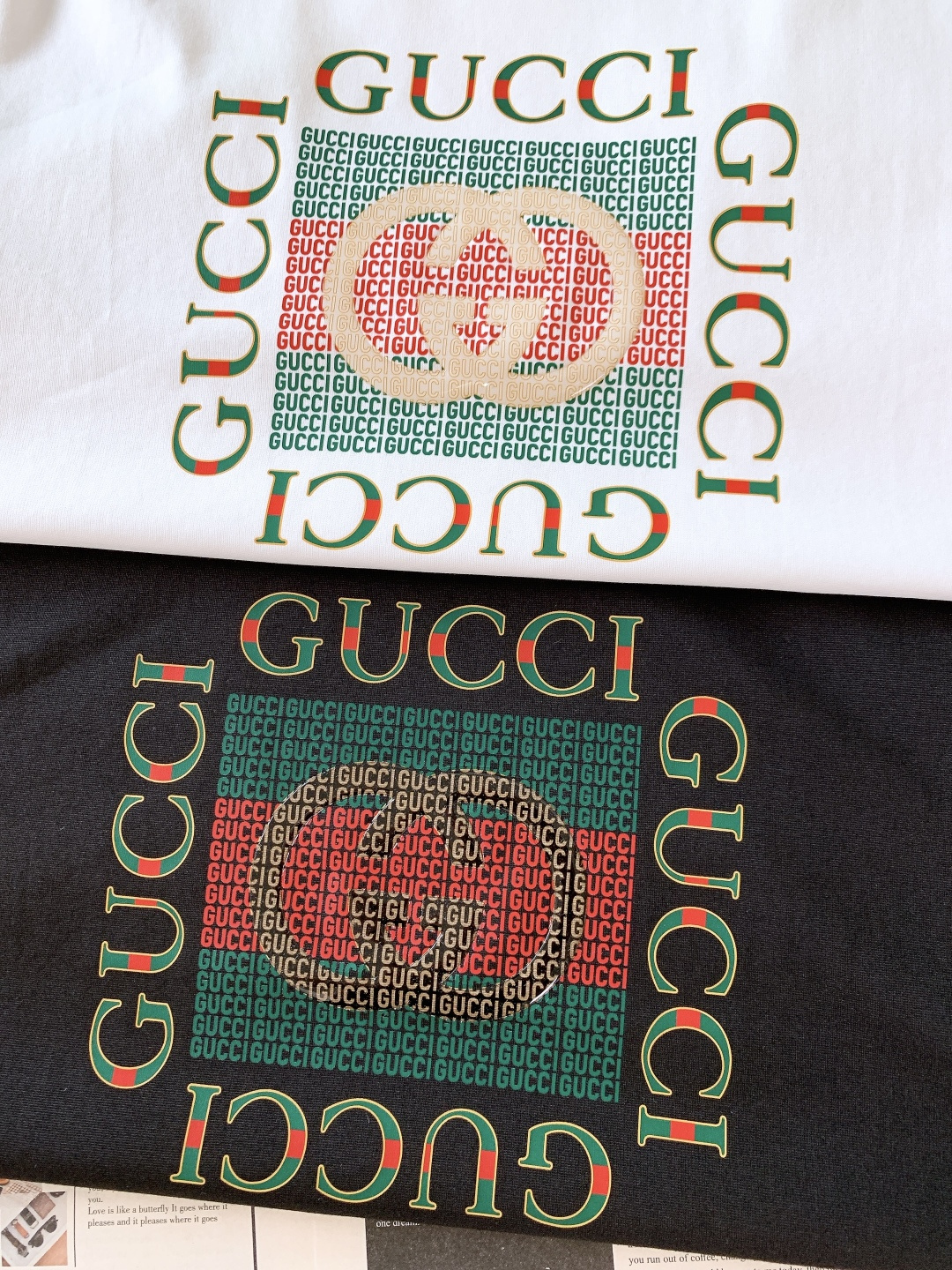 Gucci 古驰 2026SS春夏新品 满印老花 T 恤。重磅精梳棉双纱面料！细腻平滑又抗皱，透气不闷汗