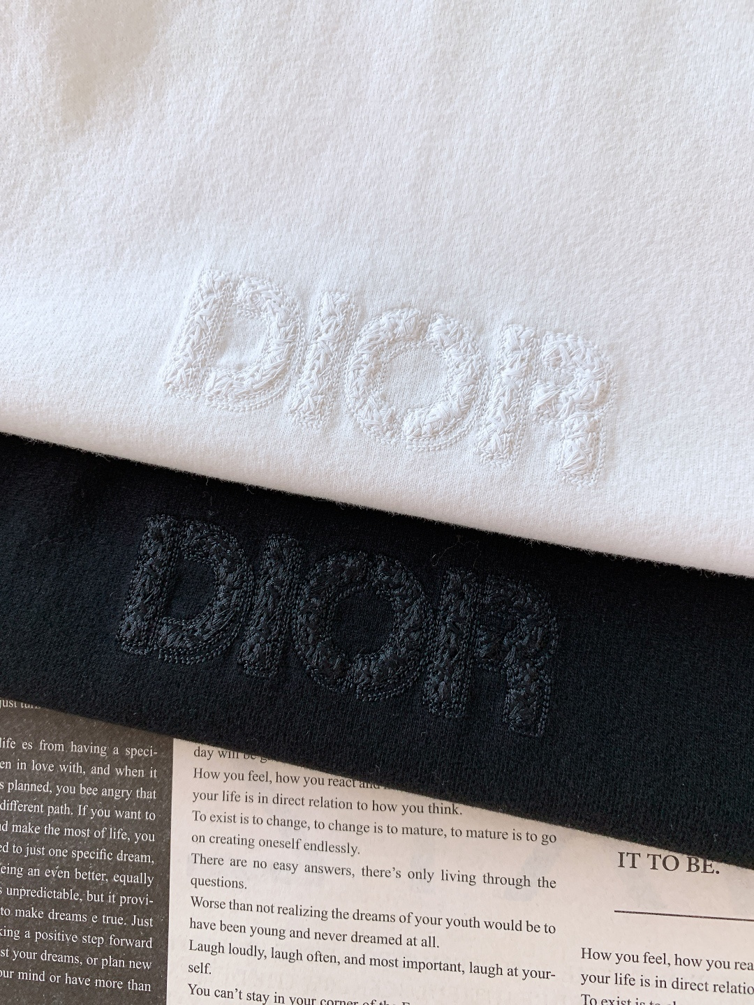 Dior Homme 迪奥·桀傲 2026SS春夏新品刺绣Logo T恤｜双色齐发！重磅双纱棉面料，厚实