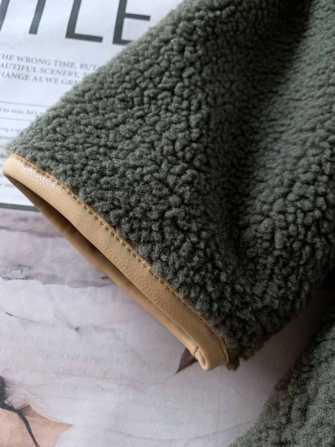 LouisVuitton 路易威登 2026SS早春新品撞色抓绒夹克。主体采用高密泰迪抓绒面料，蓬松柔软