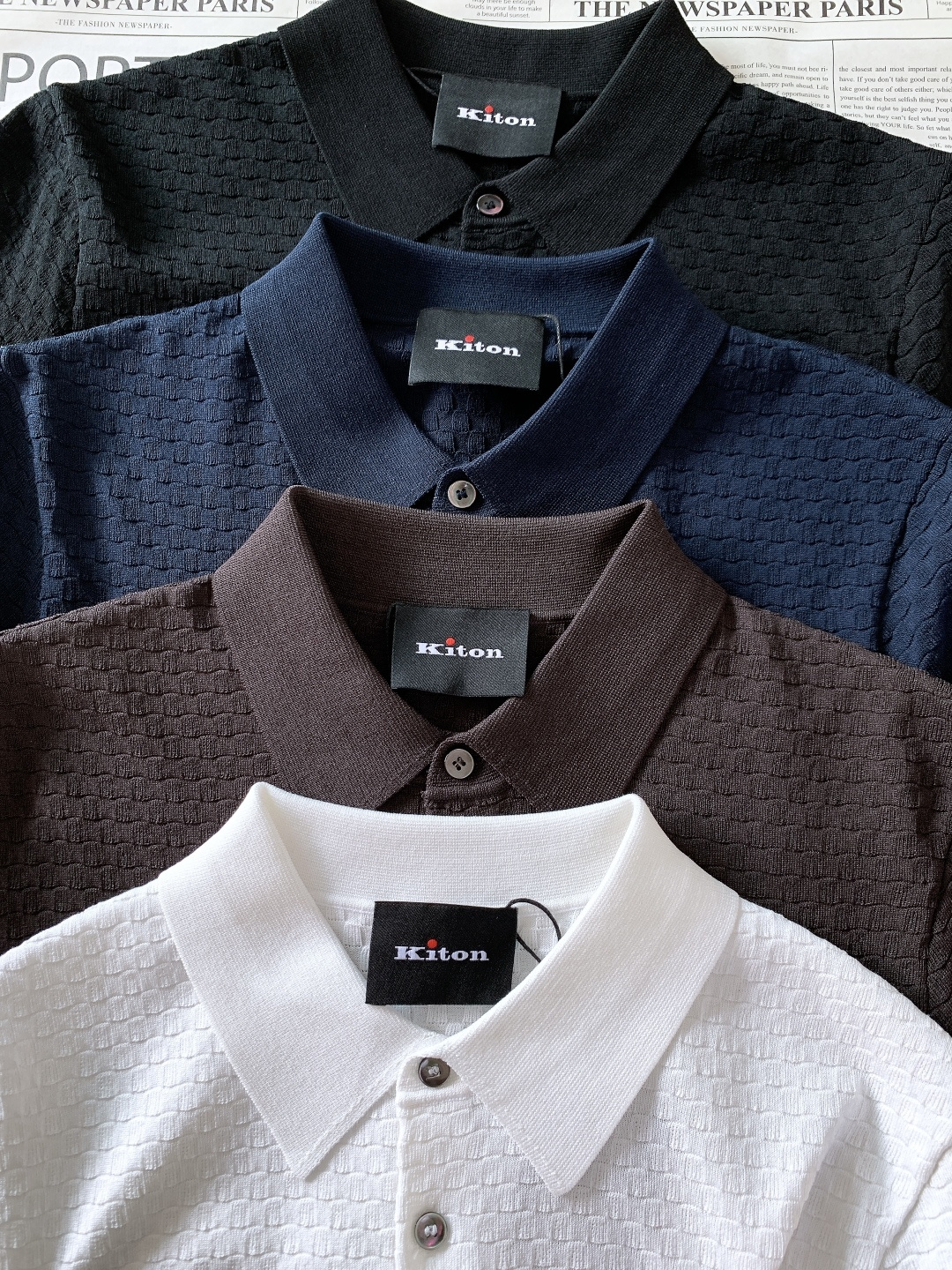 Kiton 奇顿 2026SS春夏新品 桑蚕丝混纺翻领 Polo | 那不勒斯奢华，夏日刚需神衣重磅桑蚕