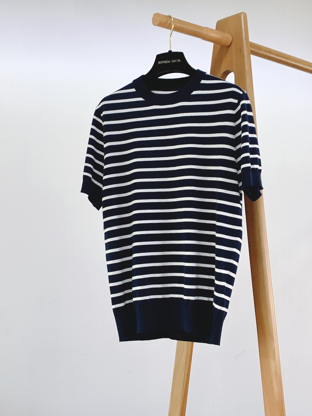 Brunello Cucinelli 布鲁奈罗.库奇内利 2026SS春夏新品新款蓝白条纹针织短袖👕复古