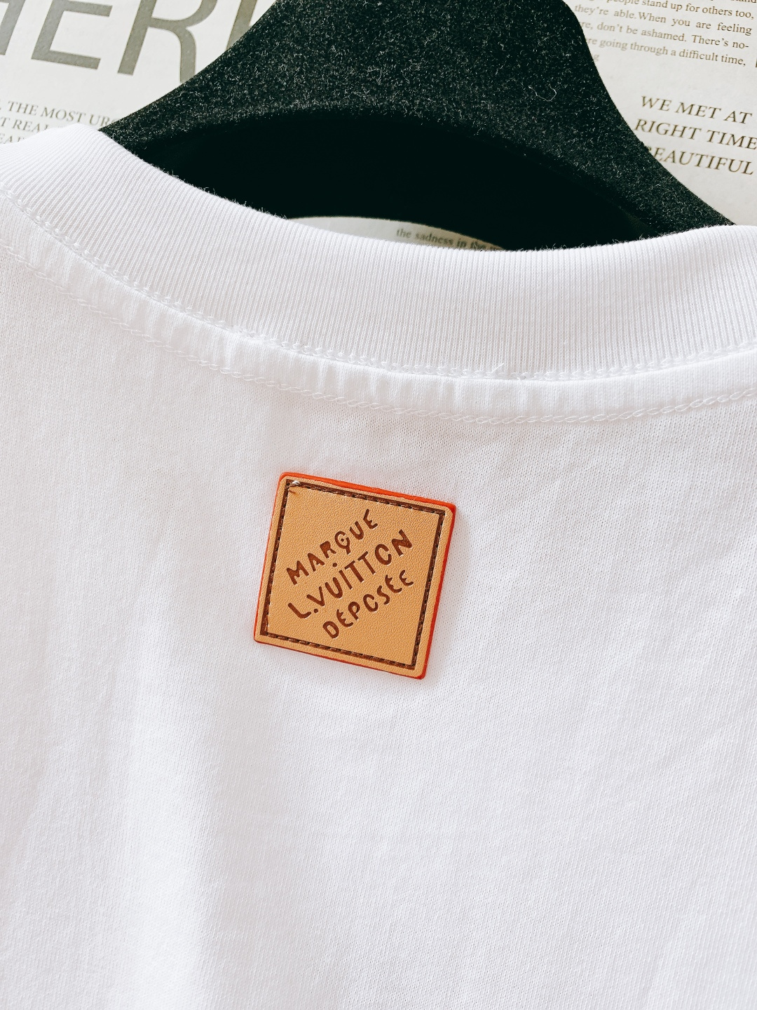 LouisVuitton 路易威登 2026SS早春新品 经典狐狸刺绣T恤｜轻奢高级感拉满精选高支精梳棉