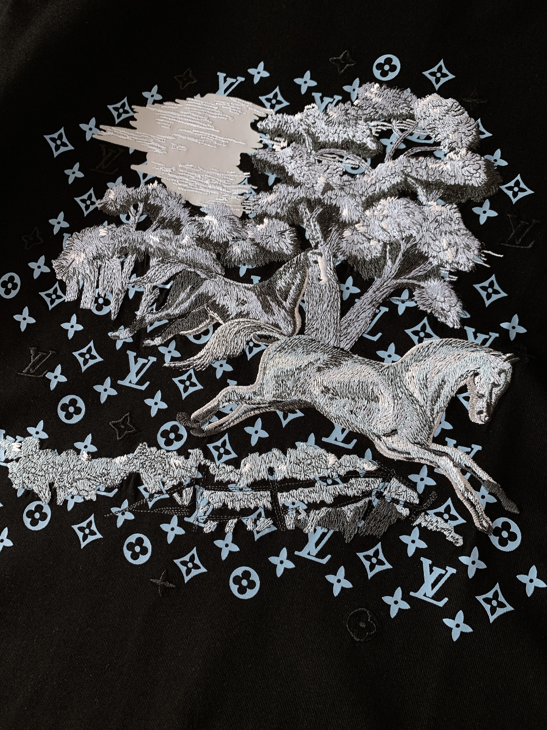 LouisVuitton 路易威登 2026SS早春新品 最新老花刺绣T恤｜轻奢质感上身即显贵精选高支精