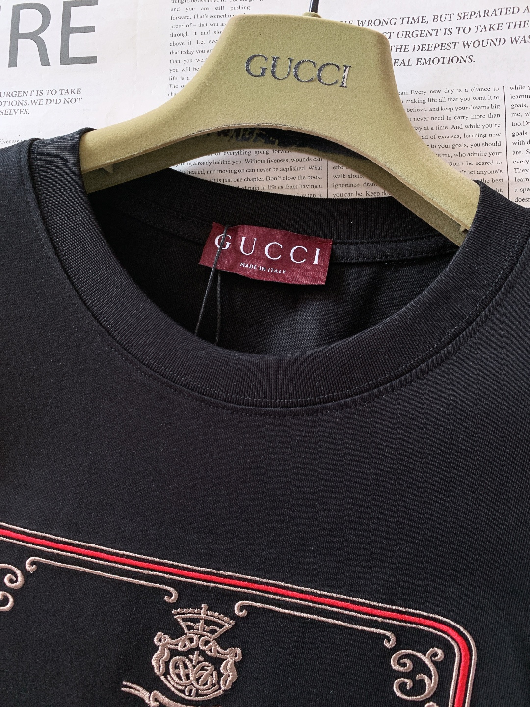 Gucci 古驰 2026SS早春新品 经典标识刺绣T恤｜上身就是高级感精选高支精梳棉，柔软亲肤透气，上