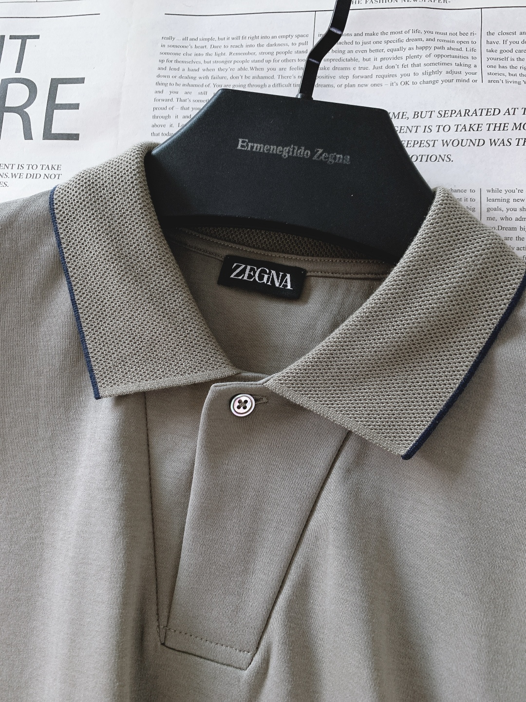 Ermenegildo Zegna 杰尼亚 2026SS春夏新品休闲翻领Polo，简约大气自带高级感，上