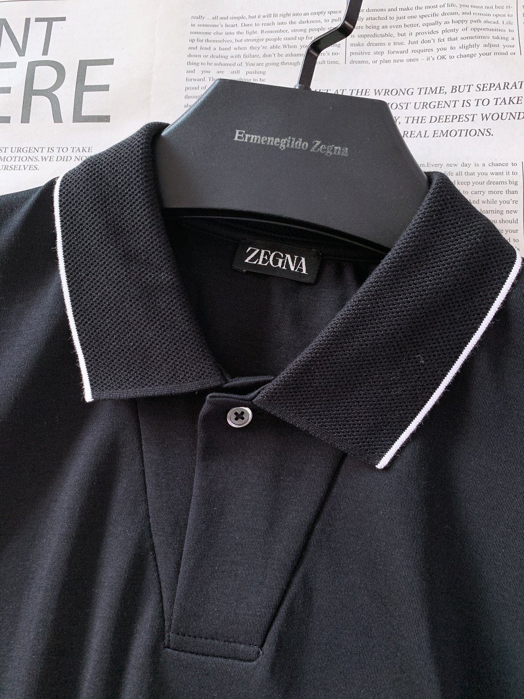 Ermenegildo Zegna 杰尼亚 2026SS春夏新品休闲翻领Polo，简约大气自带高级感，上