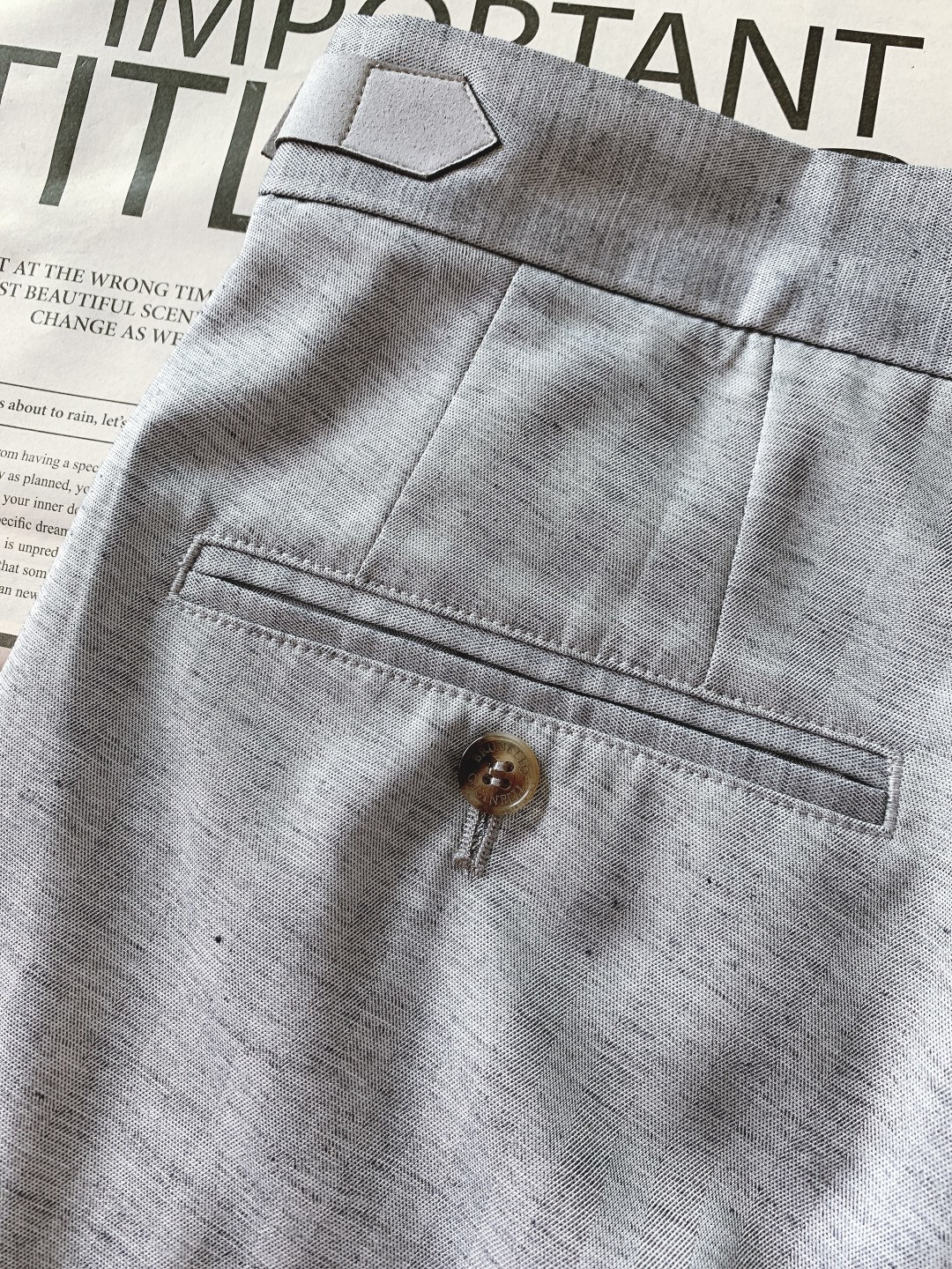 Brunello Cucinelli 布鲁奈罗.库奇内利 2026SS早春新品亚麻混纺休闲西裤，意式松弛