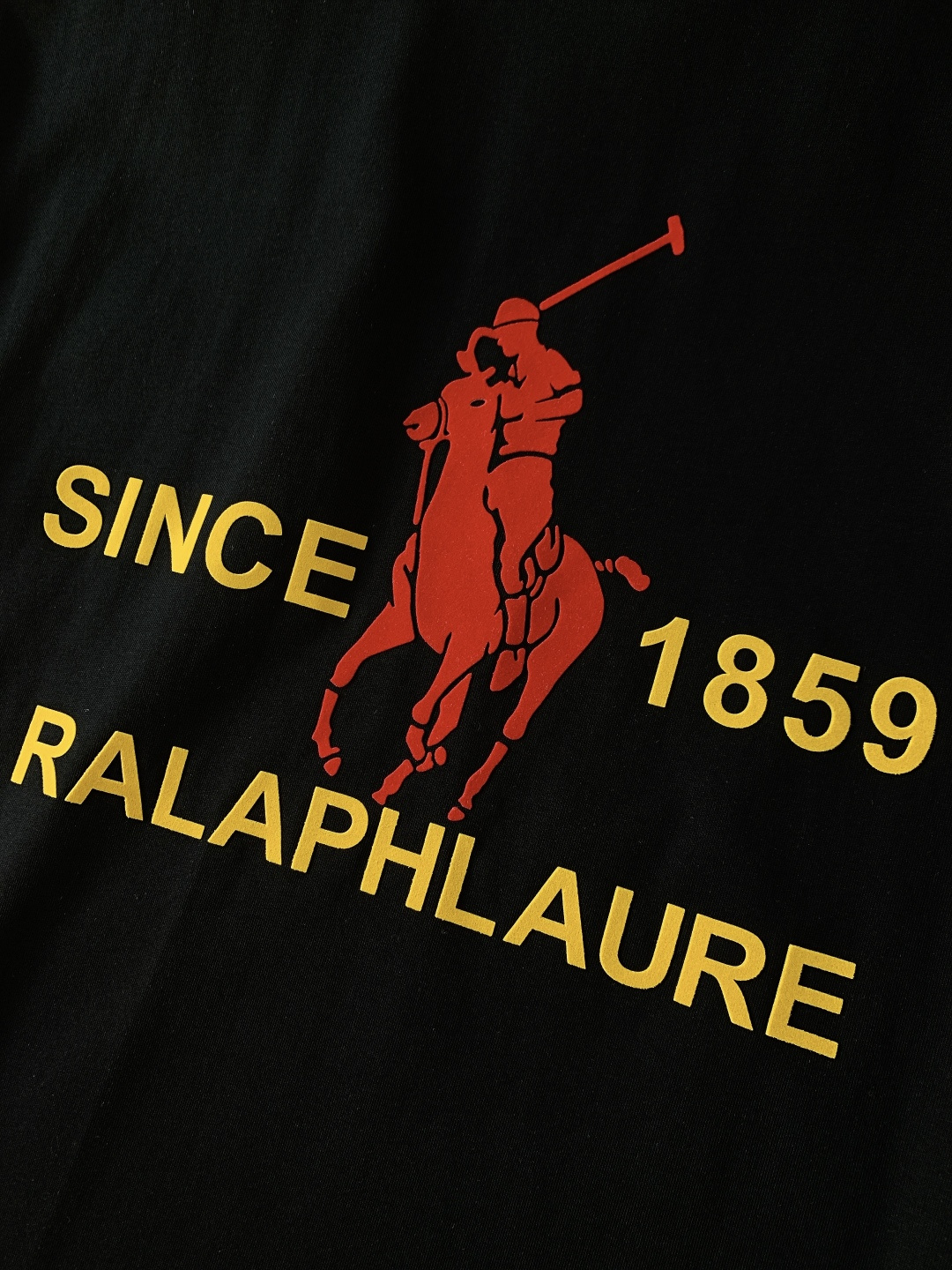 RaLoro pianah Lauren 拉夫劳伦 2026SS春夏新品 植绒印花短袖，美式复古天花板重