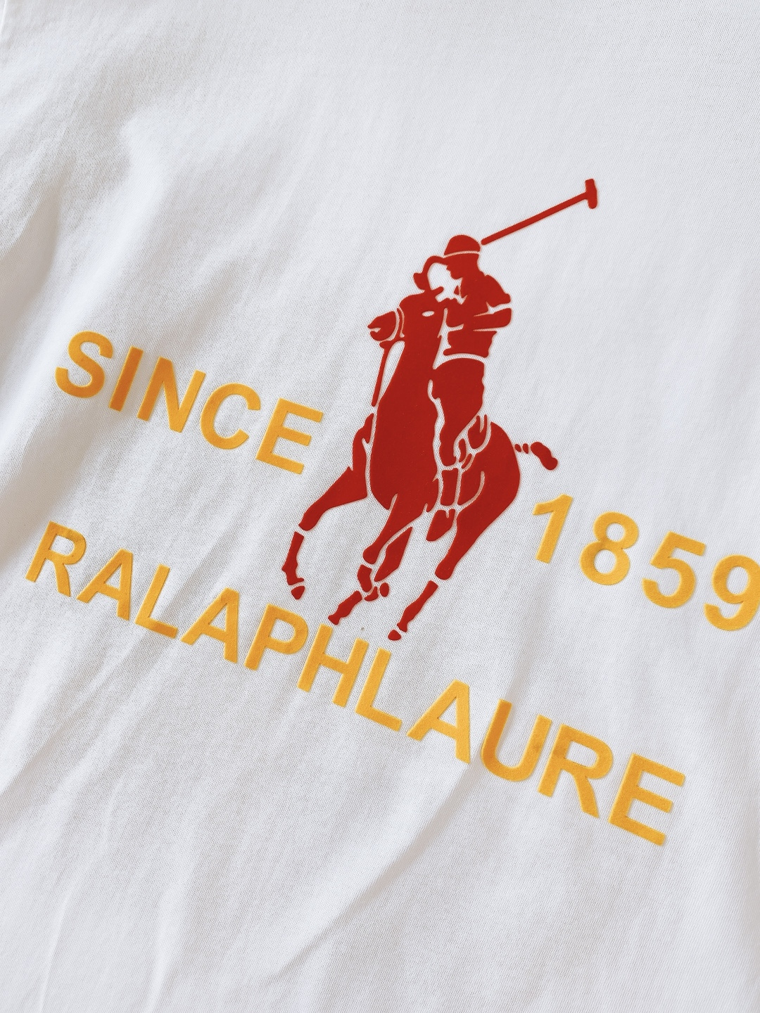 RaLoro pianah Lauren 拉夫劳伦 2026SS春夏新品 植绒印花短袖，美式复古天花板重