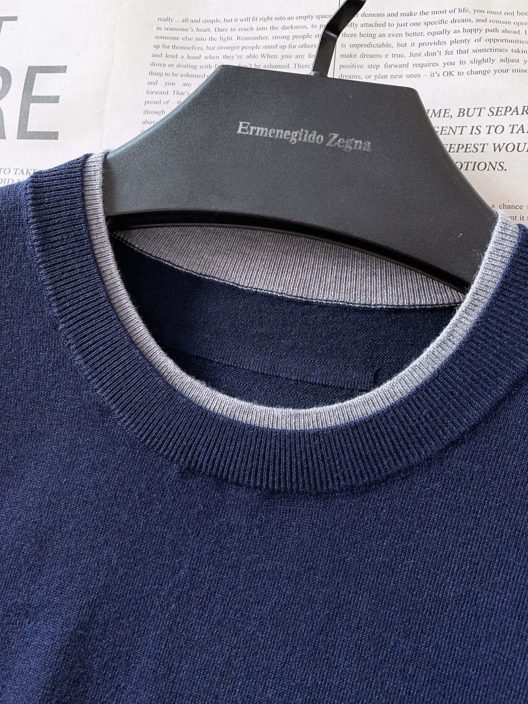 Ermenegildo Zegna 杰尼亚 2026SS早春新品 公路标圆领针织短袖👕低调奢华的质感之选