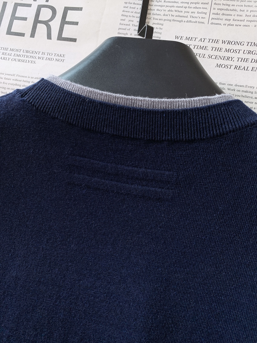 Ermenegildo Zegna 杰尼亚 2026SS早春新品 公路标圆领针织短袖👕低调奢华的质感之选