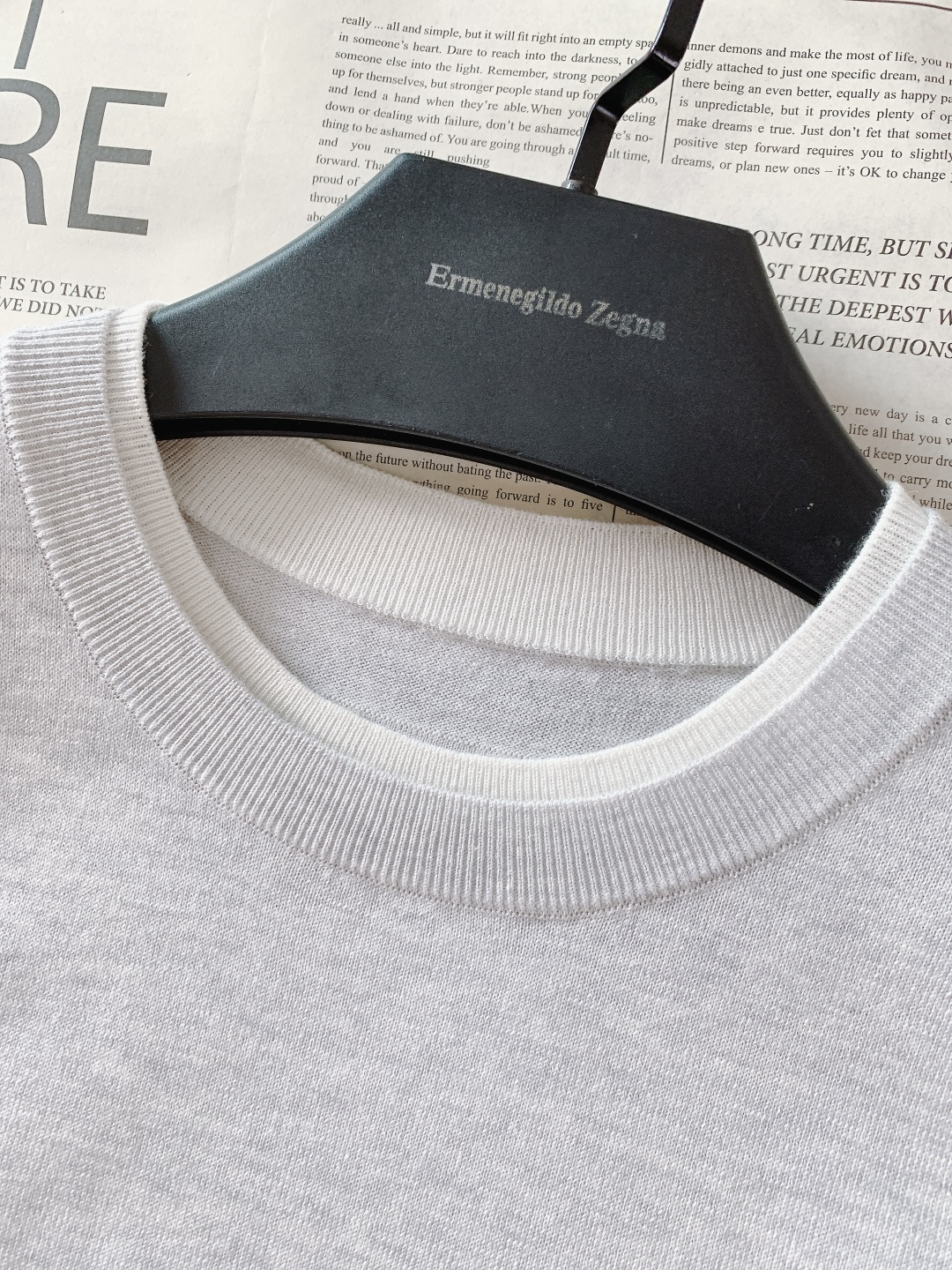 Ermenegildo Zegna 杰尼亚 2026SS早春新品 公路标圆领针织短袖👕低调奢华的质感之选