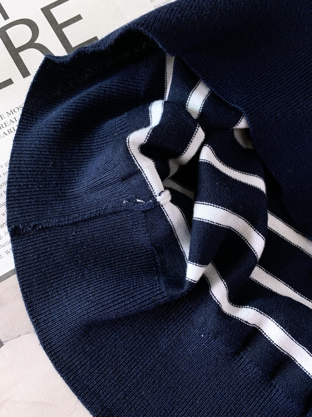 Brunello Cucinelli 布鲁奈罗.库奇内利 2026SS春夏新品新款蓝白条纹针织短袖👕复古