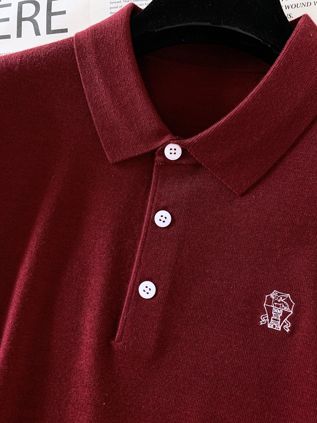 Brunello Cucinelli 布鲁奈罗.库奇内利 2026SS早春新品新款针织Polo衫｜低调奢