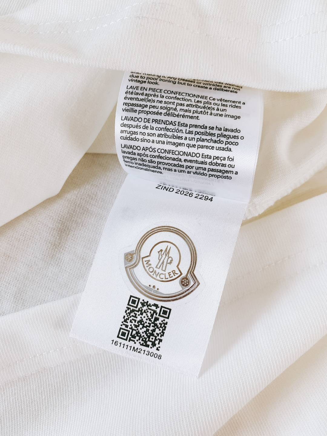 Moncler 蒙口 2026SS早春新品 经典徽章Logo短袖，高支精梳棉+专柜质感！胸前刺绣徽章Lo