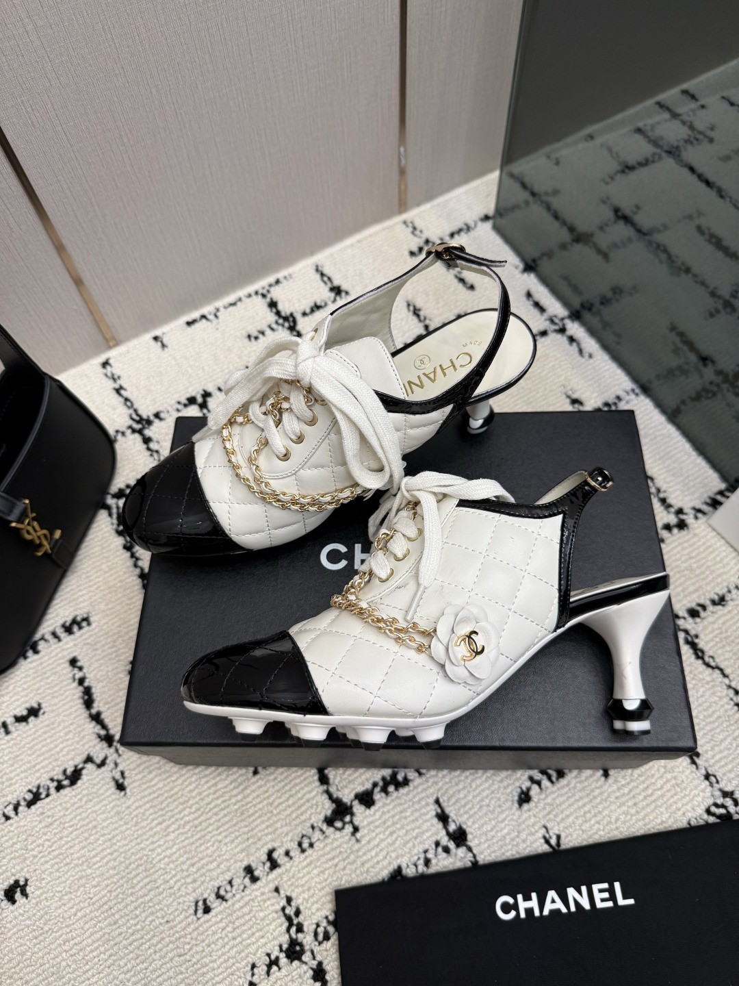 White Lace Up Ankle Boots