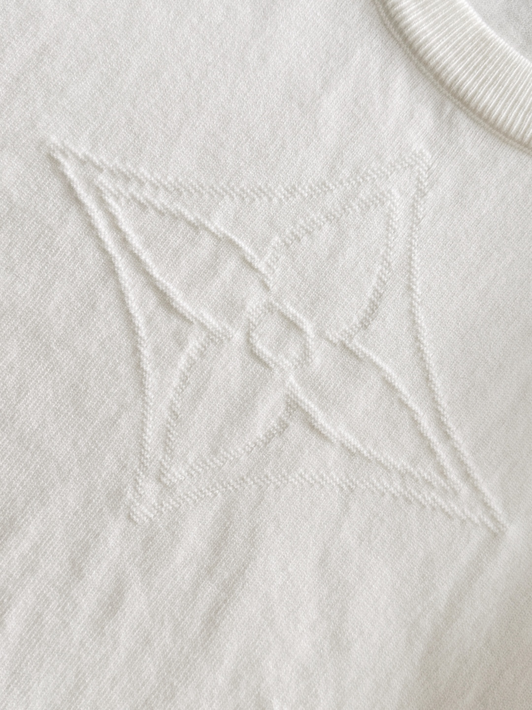 1V 2025秋冬提花➕刺绣新款简约圆领针织羊毛衫，精致工艺专柜面料，顶级元素融合打造，经典3标齐全，潮