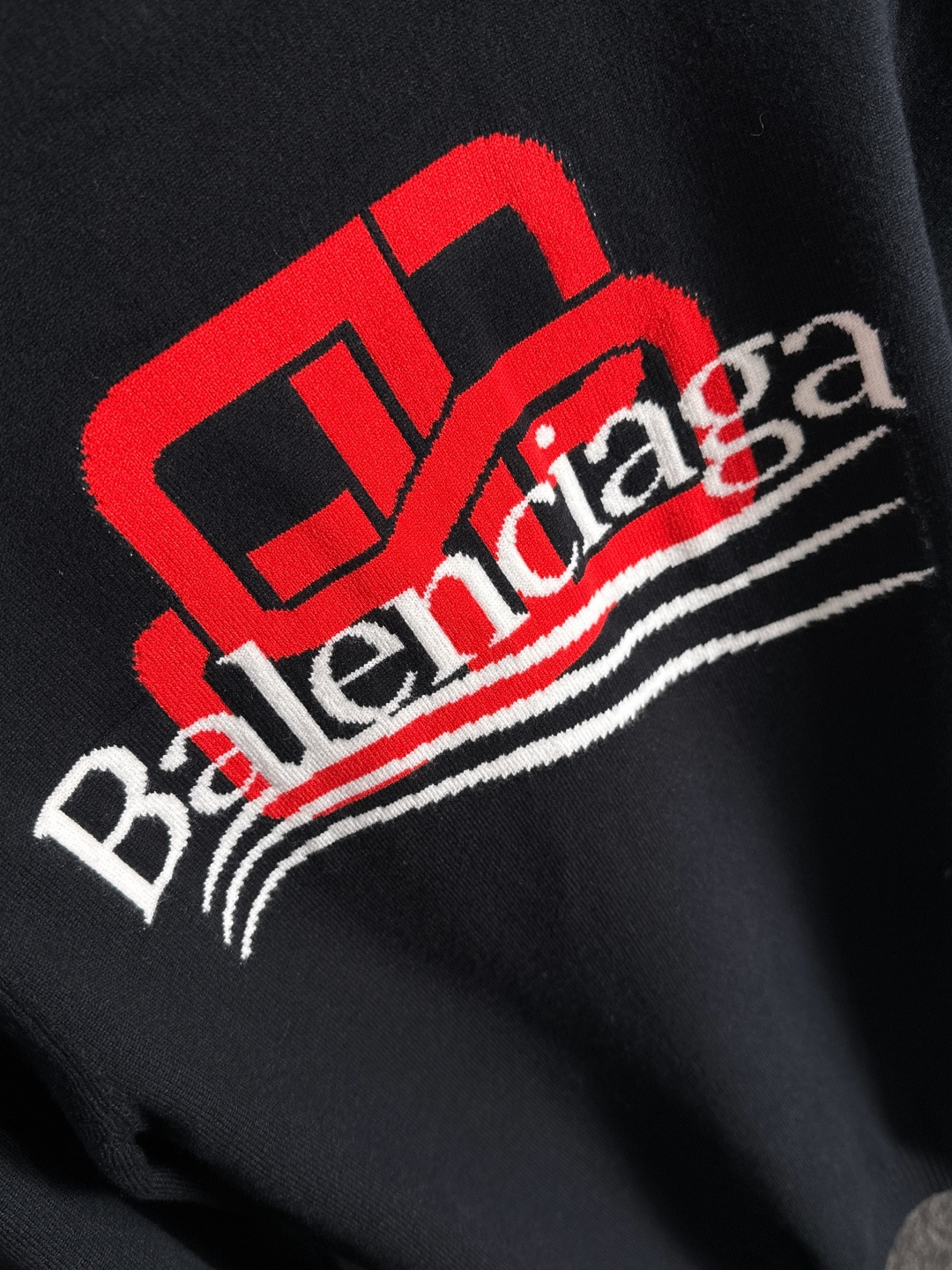 BAL 2025秋冬全身提花新款简约圆领针织羊毛衫，精致工艺专柜面料，顶级元素融合打造，经典3标齐全，潮